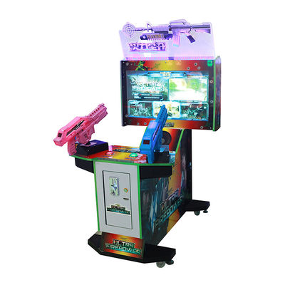 22 het duimscherm die Arcade Machines, Ultravuurkracht Arcade With Pink Gun schieten