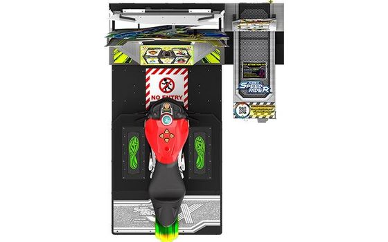 Enig-spelersnelheid die GP Spoor van Moto, Arcade Machine Used In Shopping-Wandelgalerijen rennen Met munten