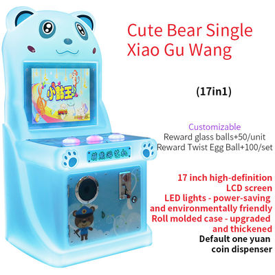 Cute Bear Coin-operated Single-player Kinderen Arcade Game Machine 17-inch