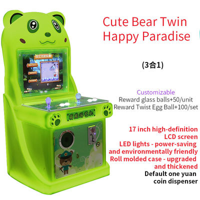 Met munten bediende videogame-machines Twee-speler-joystick-game-machine 17-inch