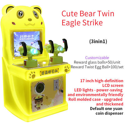 Kinderen Arcade Shooting Game Speel Twee-speler War Eagle Attack Shooting Game 17 inch