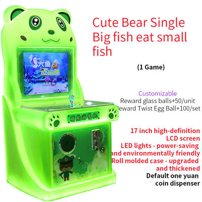 Met munten bediende speelautomaten Grote vissen die kleine vissen eten Spellen met joystick bediende spelmachine
