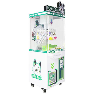 Groene kraan munten klauw machine Sterrenliefde Clip machine Waarschijnlijkheid Controleerbare prijs Clip Snack cadeau vending machine