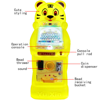 19mm Tiger Arcade Pinball Machine Leuk Vermaak Kleurrijk Ontwerp Vaardigheden Testen Spel Ideaal voor kinderen