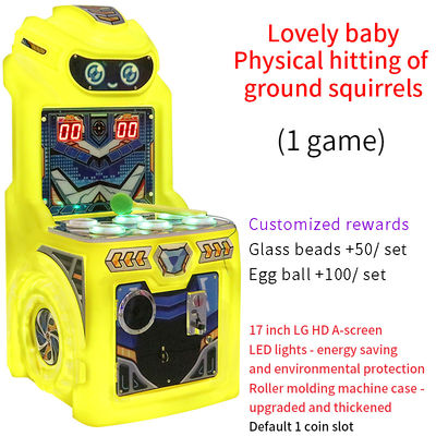 17-inch Coin-operated Game Cartoon Coin Physical Groundhog Click Game Machine voor kinderen