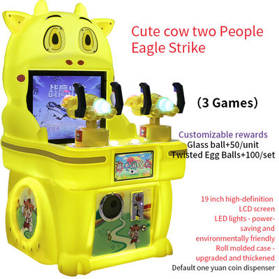 Arcade-spelmachine met munten, geschikt voor kinderen