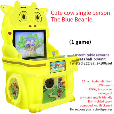 coin op arcade Children's Mall Robot Little Blue Hat Adventure Single Person Joystick Game Machine