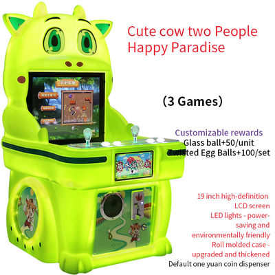 Leuke koe Twee-speler munten bediende 19-inch Happy Paradise Game Machine