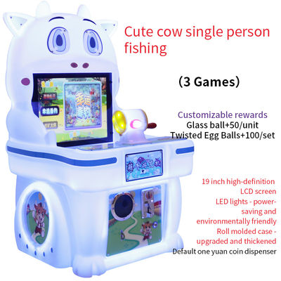 Met munten bediende kindervermaakfaciliteit Eénpersoonsvisserijmachine Arcade-spelmachine