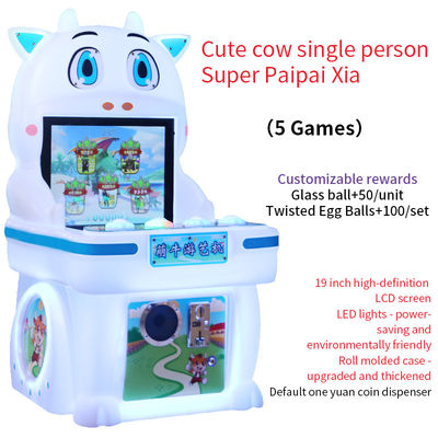 19-inch Cute Cow Single-player Coin-operated Arcade Game Machine voor winkelcentrum
