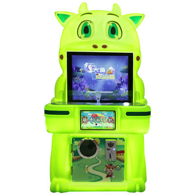 Schattige koe eenspeler met munten grote vis eet kleine vissen spelmachine 19 inch