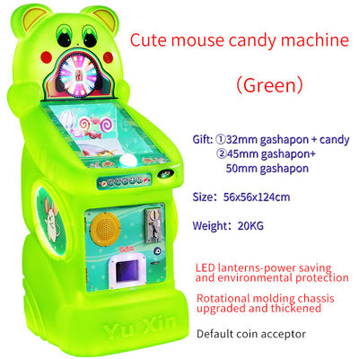 Zoete machine snoep grijper snoep arcade machine spel schattig muis kleurrijke snoep dispenser