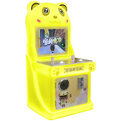 Arcade spelmachine met munten Kinders spel met joystick voor twee spelers Indoor spelmachine