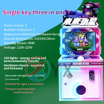 Explosieve knop met munten Future Little Star Games Kinders Arcade Single Key Game Console uitgebracht
