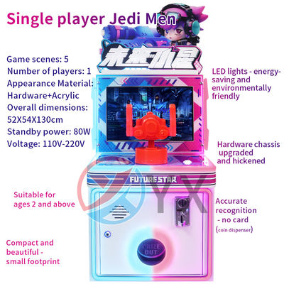 Hoogwaardige kindermachine voor één speler Fabriek schattig kleine ster kogel munt bediende mini racing pistool schietmachine