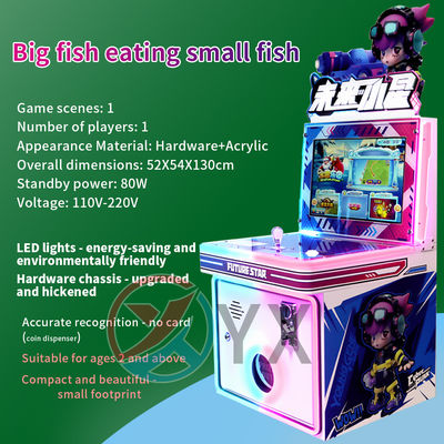 Grote vis eet kleine vissen spel munt-operatie toekomst kleine ster spelen kinder arcade hamer spel consoles
