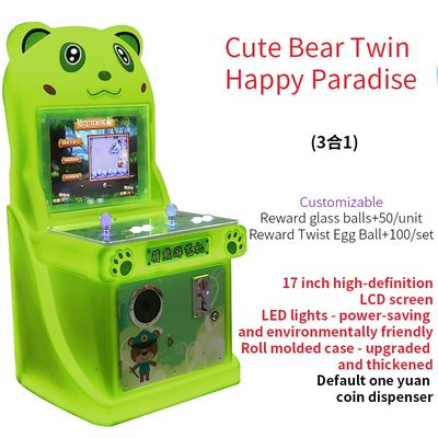 Commerciële binnenshuis met munt bediende elektronische spelmachine met kinderjoystick