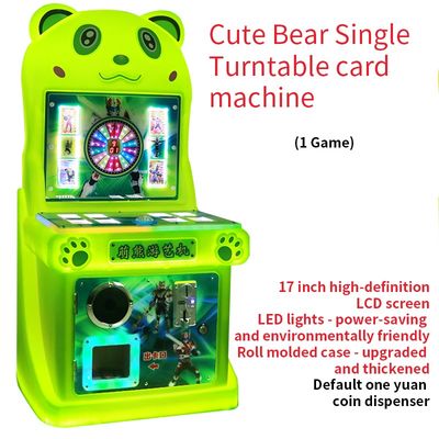 Single-player draaitafel Coin-aangedreven Arcade Mini Model 17-inch Kinderspelmachine