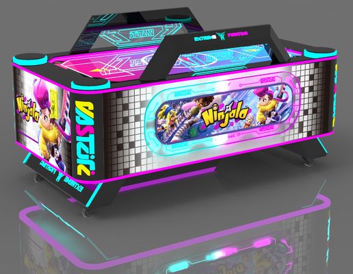 Children's Air Hockey Table Game Console In English Arcade For Children Control Panel